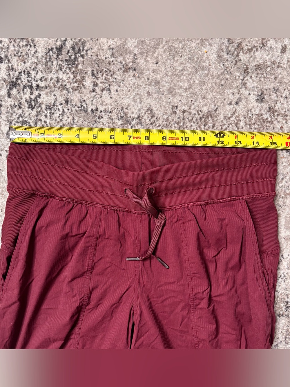 Lululemon Athletica Burgundy High-Rise Track Joggers Size 8 - Picture 4 of 8